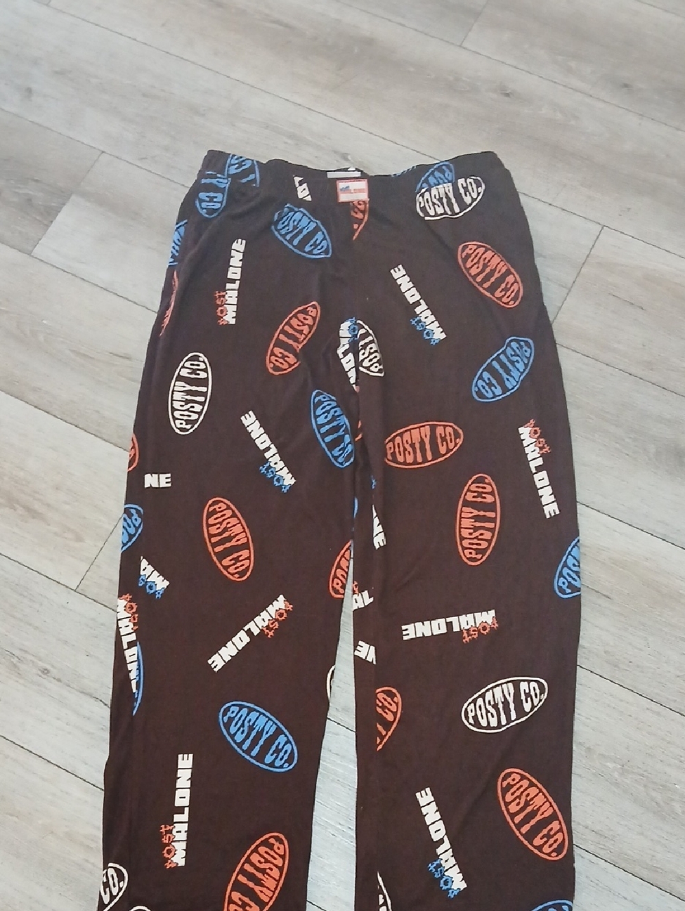 Women's Brown POSTY CO. Logo Lounge Pajama Pants